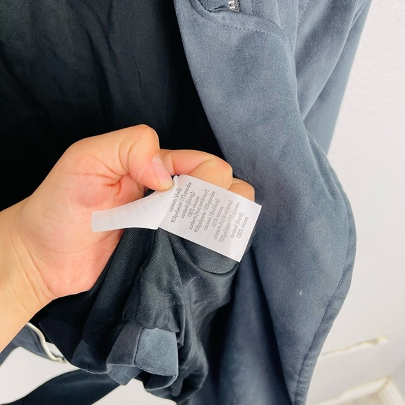 NWT We Wore What Danielle Bernstein 
Faux Suede Moto Leather Jacket 
Black  M - Picture 6 of 10